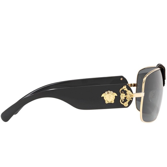 Versace unisex la Medusa Tinted logo monogram aviator sunglasses NWB - Picture 4 of 12